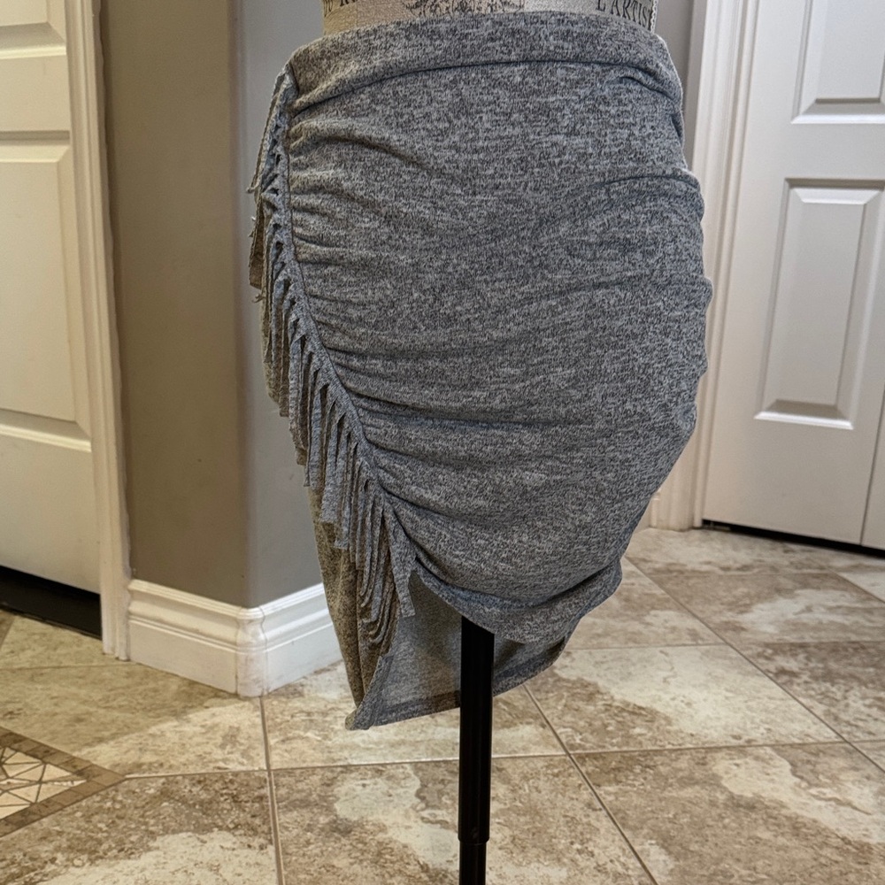Gray Ruched Women's Skirt from express